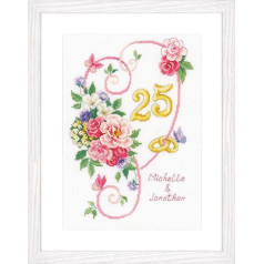 Vervaco Wedding Anniversary Counted Cross Stitch Kit