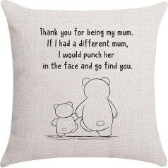 Aocaso Mum Gifts from Daughter Son Pillow Case (Thank You for Being My Mum)