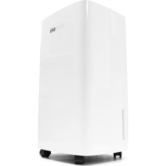 IPOTOOLS Dehumidifier 12 L in 24 Hours - Room Dehumidifier for Rooms up to 25 m2 - with 3 Operating Modes, Digital Display, Drain Hose, Laundry Drying, Timer for Moisture, Mould, Mobile (12 Litres)