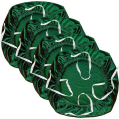 Yikko Velvet Seat Cushion Covers for 15-19 Inch Office Computer Chairs with Straps Washable Slipcover Protector Decoration for Home Dining Room Bar Wedding Party (4, Dark Green)