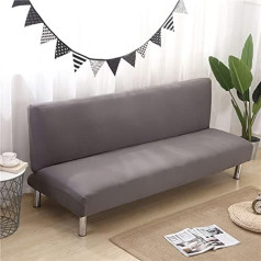jianyana Elastic Armless Sofa Bed Covers 3 Seater, Universal Print Couch Sofa Protective Cover, Futon Cover, Non-Slip Armless Folding Sofa Bed Cover, Furniture Protector