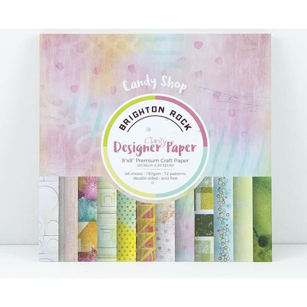 Clarity 8 x 8-inch Designer Paper - Brighton Rock