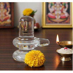 KLEO Shiva Lingam Shiv Ling Murti Idol Glass Statue Sculpture 3