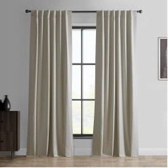 HPD Half Price Drapes Essential Solid Blackout Curtains for Bedroom, 84 Inch Long, Thermal Insulated Blackout Curtains for Living Room, Rod Pocket, Window Curtains, 50 x 84 Inch