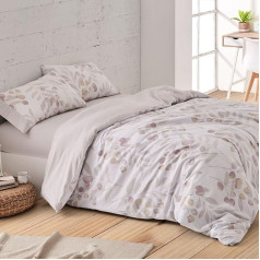 Burrito Blanco | Flannel Duvet Covers | 135 cm Wide Bed (+ Available Sizes) | Design 574 | Terracotta Colour (135 x 190/200 cm)