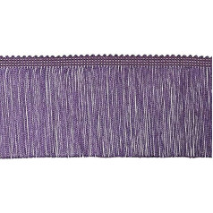 10 x 2.7 m 100% Viscose Decorative Trimmings with Fringe Dark Purple