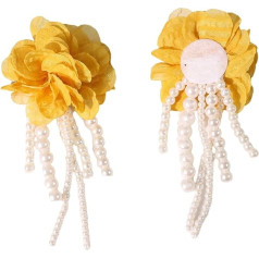 Blumen-Brosche, Besatz, Perlen, Applikation für Hochzeitskleid, Vorhang, Schal, DIY, Dekorationen, Zubehör, Spitze, Perlen, Quasten, Zubehör