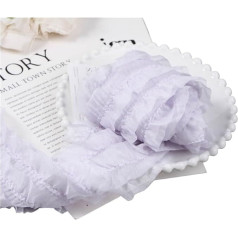 Satin-Rüschenborte, 85 mm, Chiffon-Spitze, Stoffschlauch, Stirnband, Schleifen, Haarschmuck, Material, handgefertigt, Carfts, Satin, Rüschenborte (Farbe 04)