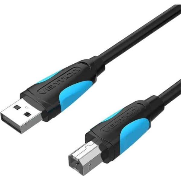 Printera kabelis usb-a uz usb-b vention 480mbps 5m melns