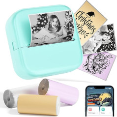 Phomemo Mini Printer - M02X Sticker Printer, Mini Portable Mobile Phone Printer, Mobile Printer without Bluetooth, Thermal Printer for Pocket for Learning, Notes and Photos, DIY Doodle