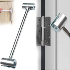 Hinge Gap Adjustment Key, Door Hinge Repair Tool, Upgrade Steel Double Head Hinge Gap Adjustment Key Set for Fire Protection Cleanroom Security Doors (M-19-25 mm)