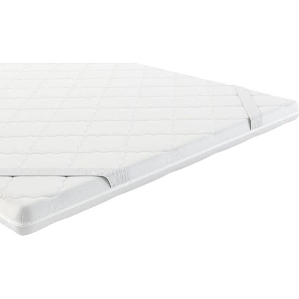 MSS e.K. Relax Comfort Foam Topper, 200 x 150 x 6 cm, Orthopaedic Mattress Topper with Breathable Cover for Sleeping Comfort, Suitable for Allergy Sufferers, Oeko-Tex Certified, Made in Germany