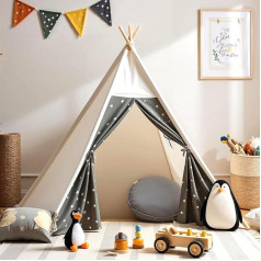 Teepee Tent for Children Children's Tent Indoor with Carry Bag Play Tent for Girls and Boys, Tippi Children's Tent Toy Tippi Children's Tent Outdoor