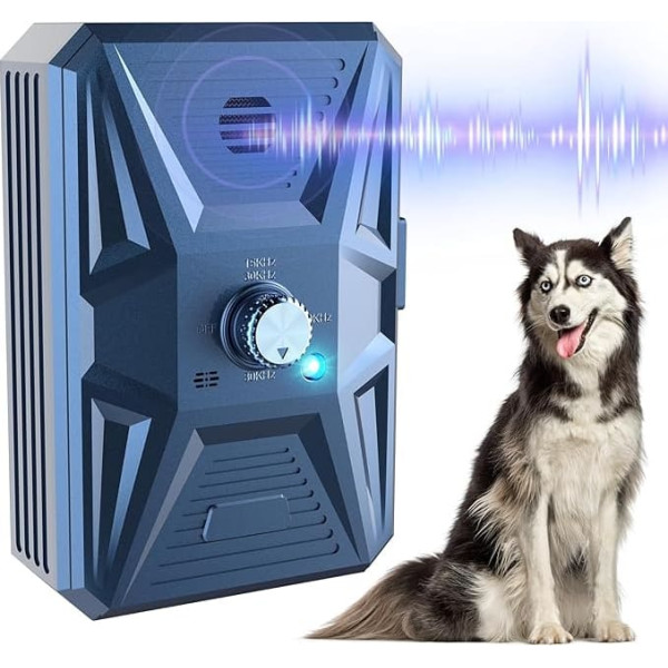 Ultrasonic Bark Controller, 3 Modes Automatic Anti Bark Device, Indoor and Outdoor Barking Device with 90M Range, Charging Dog Bark Control Device for Puppies, Small