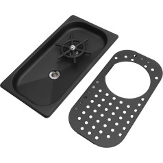 Stainless Steel Jug Washer Pressure Washer Cup Cleaner - Professional for Bars, Cafes, Restaurants - Efficient Cleaning, Black