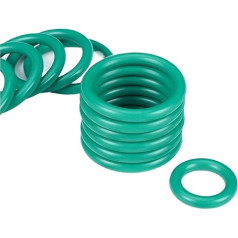 SSIMOO 1Stück grüner FKM-O-Ring CS 4 mm Außendurchmesser 255-420mm Fluorkautschuk-O-Ring-Gleitringdichtung kindly(OD375mm)