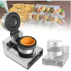 Burgermaker Electric Hamburger Press, Electric Press, Burger Machine, Ice Cream Baker, Commercial Hamburger Maker Press, 1200 W Home Electric Burger Maker Mould, Non-Stick