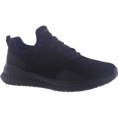 Skechers Men's Work Relaxed Fit Tilido Slip Resistant Trainers, Black, 11 W