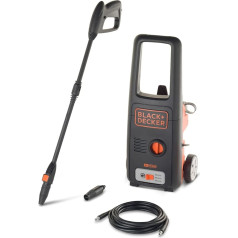 Black & Decker BXPW1500E pressure washer Rotary nozzle Jet nozzle Lance 6m hose 0.4L Foam nozzle Black & Orange