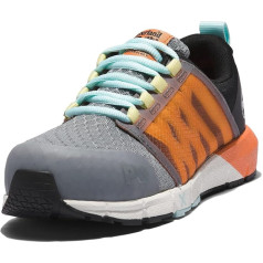 Timberland PRO Women's Radius Composite Safety Toe Industrial Athletic Work Shoe, Grey / black / orange, 39 EU