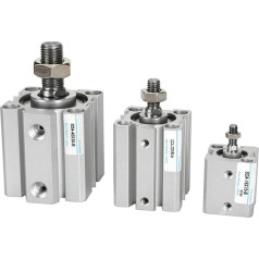 1 stücke SDA B Serie Außengewinde Bohrung 12 16 20 25 32 40 50 63 80mm Hub 5 10 20 25 30 40 45 50mm Air Pneumatische Kompakte Dünnen Zylinder(Stroke 45mm,Bore 20mm)