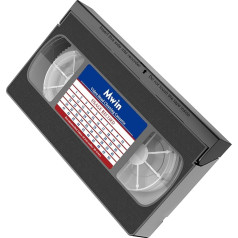 Mwin VHS Head Cleaner for VHS/VCR Player, Reusable Video Head Cleaning Tape, Dry Technology - No Liquid