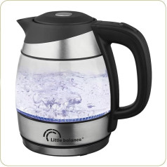 LITTLE BALANCE 8766 Little Glas Kettle, 1.2 L, Glass, 1630 W, Transparent