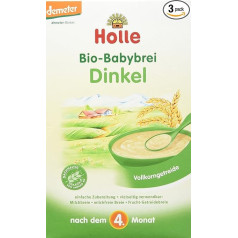 Holle Organic Baby Porridge Spelt Pack of 3 x 250 g
