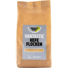 Yeast flakes vegan (100% pure) 200 g for vegan recipes such as cheese sauce from Vantastic foods, yeast flakes as vegan cheese substitute, pure yeast gluten-free, soy-free and free from peanuts and