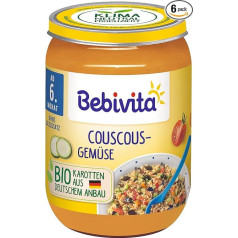 Bebivita Menus from the 6th month couscous vegetables (6x190g)