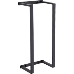 Spotact Stainless Steel Towel Rack Wall Mounted Black 41.5 x 20.2 x 14.3 cm Storage Organizer Holder Modern Industrial Large Shelf for Bathroom Spa Shower Tray Decor