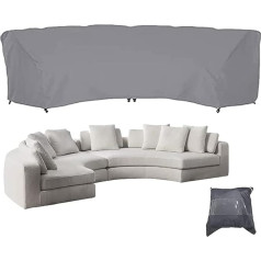 ‎Bosking BOSKING Patio Sectional Curved Sofa Protector Covers 420D Oxford Waterproof Outdoor Garden Sectional Curved Couch Furniture Cover for Half Moon Couch Set