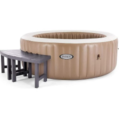 Intex PureSpa 28514 4 Seater Round Bench 2 Medium Seater Plastic Brown 40cm
