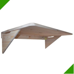 Fröschl Autozubehör 85 x 60 cm Dining Table Desk Table Folding Table Wooden Kitchen Table Folding Wall Table Balcony Untreated Balcony Table Laptop Table Children's Furniture Wooden Table Wall Folding Table