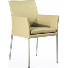 SIX Ricco Leather Armchair Cowhide Mocha Light | SIX Visitor Chair