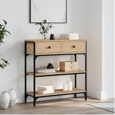 Xichuzi Sonoma Oak Console Table, 72.5 x 25 x 75 cm, Wood Material, Coffee Table, Console Table, Side Table, Sideboard, Living Room Table, Coffee Console, Hallway Table - 834186