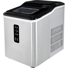 Gutfels Ice Maker 4015 Ice Cube Maker Display 12 kg in 24 Hours 2 Ice Cube Sizes 1.2 kg Capacity 120 W Ice Cube Scoop
