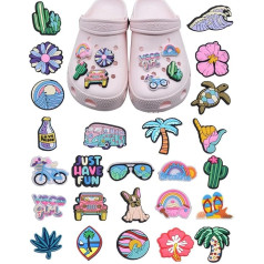 Zeayebsr Charmes de Chaussure, pins crocs,Pins pour, Breloque pour Sabots Sandales, Cadeau Noël ou d'anniversaire pour Filles et Garçons