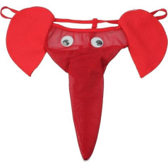 Creamlin Men's Elephant Underwear Pouch Slips Strings Funny G-String Lover Gift