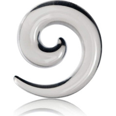 Treuheld® Transparent Expander / Sickle - 10 Sizes: 1.6 - 14 mm | Plastic - Expander for Ear Piercings | Flesh Tunnel Expander / Stretcher for Plugs - Clear (Transparent) Acrylic