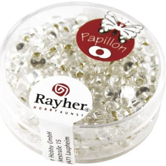 RAYHER Papillon Beads 18-g Box 3.2 x 6.5 mm Rock Crystal