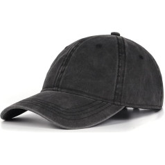 Zylioo XL/XXL Vintage Baseball Cap for Large Head Pigment Baseball Cap Washed Cotton Used Look Baseball Cap Washable Cap