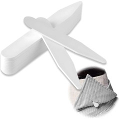 QEQSHQO 50pcs Collar Stays for Men's Shirts, Collar Reinforcement Made of Sticks, Perfect Fit for Dad or Husband's Shirt Collar