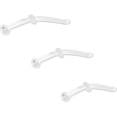 ZS 3pcs Curved Glass Nose Piercing 14g 16g 20g Curved Cartilage Daith Helix Nose Piercing Jewelry for Men Women