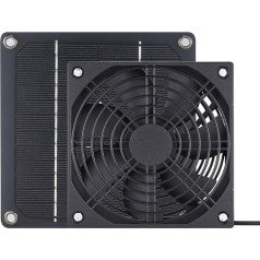 50W Solar Extractor Fan for Poultry House Greenhouse Extractor Fan for Home Bedroom Office Camping Indoor Outdoor Includes 1 x Solar Panel 1 x Fan