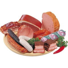 Landmetzgerei Schiessl Bavarian Tasting Package 2.5 kg | Homemaker Sausage, Liver Cheese, Ham, Salami, Bacon | Gluten Free & Lactose Free | Top Quality from Own Slaughter as Gift Set