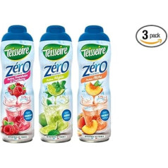 3 Sugar-Free Syrups Raspberry / Cranberry Mojito Peach 3 x 0.6 L