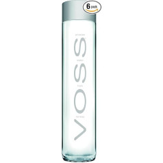 Voss Artesian Still Glacier Water in Glass Bottle 6 x 0.8 Litres