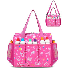 Pink Bingo Bags with Pockets for Bingo Dauber Markers, Bingo Accessories, Pink Items for Women, Gifts for Pink Lovers, Pink Bingo Game Set, Items, Equipment, Casino, Bingo, Gifts,