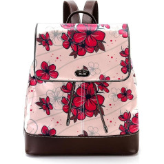 Blossom Classic Personalisierte Schultaschen Büchertaschen für Teenager, Mehrfarbig, 27x12.3x32cm, Rucksack Rucksäcke